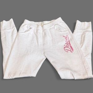 DIESEL Y2K Pink / White Sweatpants